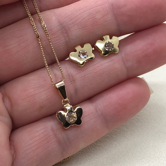 Jewelry - Butterfly Necklace Set | 18k Gold Filled
